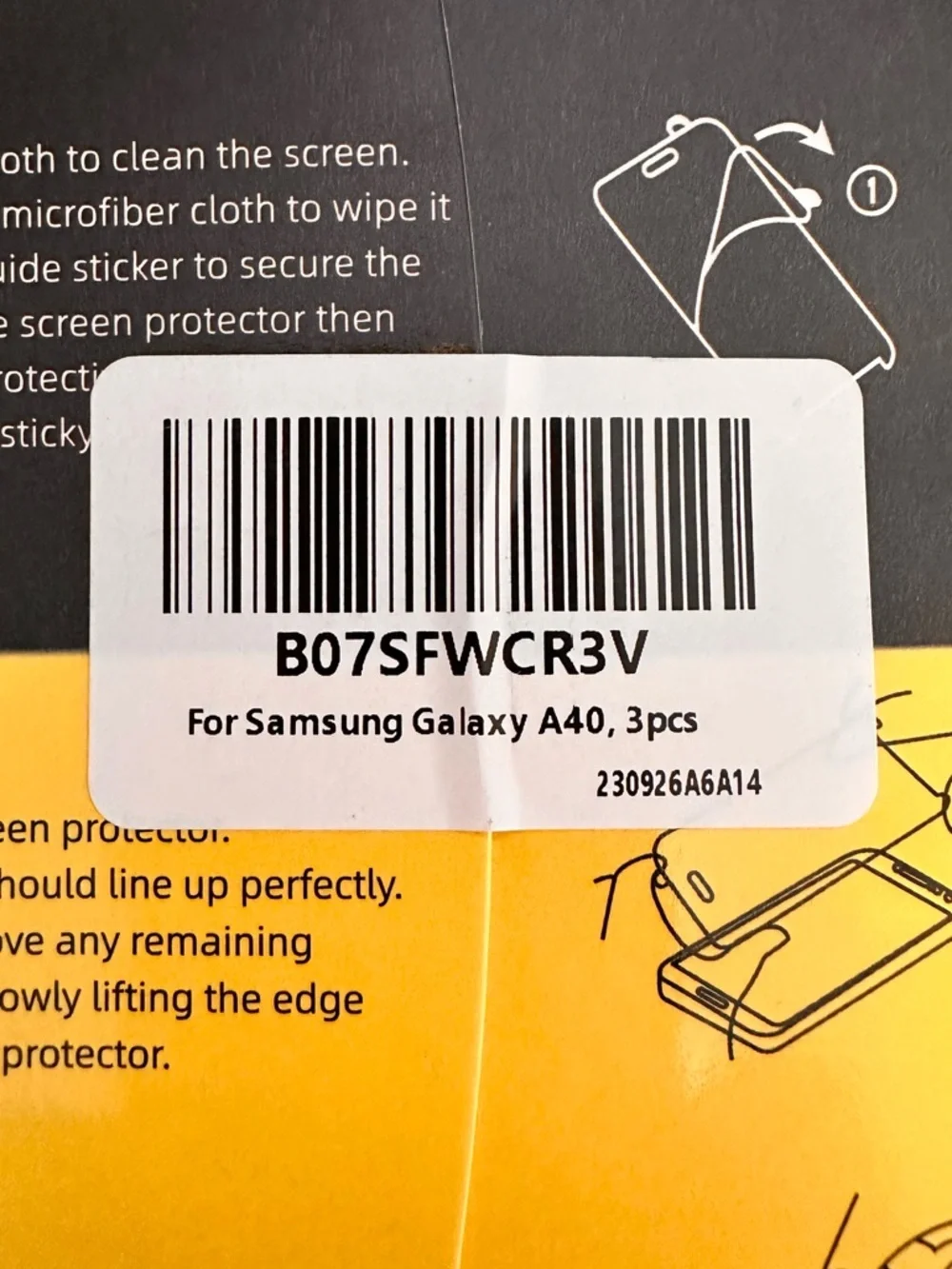 Samsung Galaxy A40 3 pack Screen Protectors NEW!